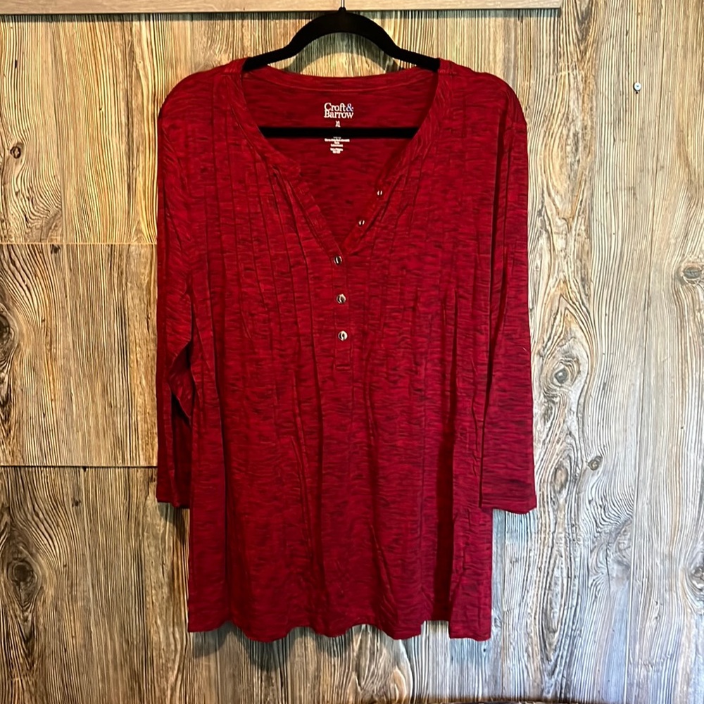 Croft & Barrow. 3/4 length sleeve tunic
